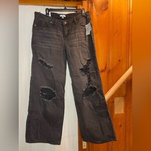 Black low waisted jeans